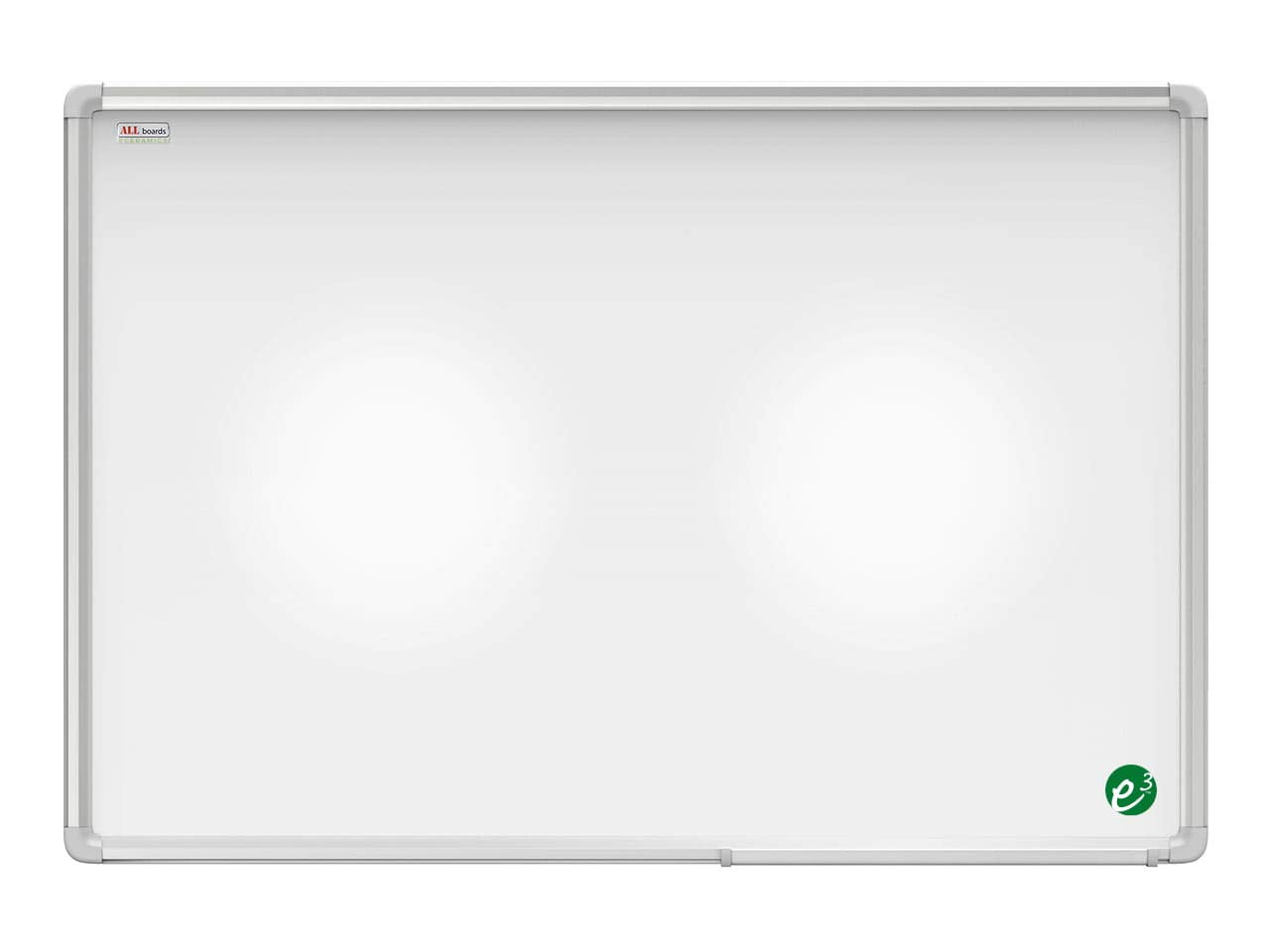 ALLboards Magnetic Whiteboard, Ceramic Enamel Surface 100x80cm with Aluminum Frame Premium EXPO, Dry Erase, Projection Screen