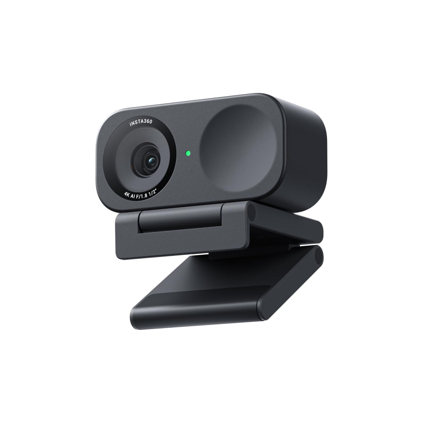 Insta360 Link 2C Standard Bundle in Graphite Black - 4K webcam for PC/Mac, 1/2" sensor, auto-framing, HDR, AI-powered noise reduction mic, gesture control for streaming, video calls, gaming.