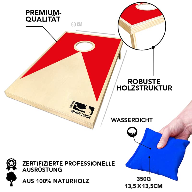 Official Cornhole® | American Cornhole | Easy to transport | Official dimensions | Premium Quality | Outdoor and beach game | OriginalCup®