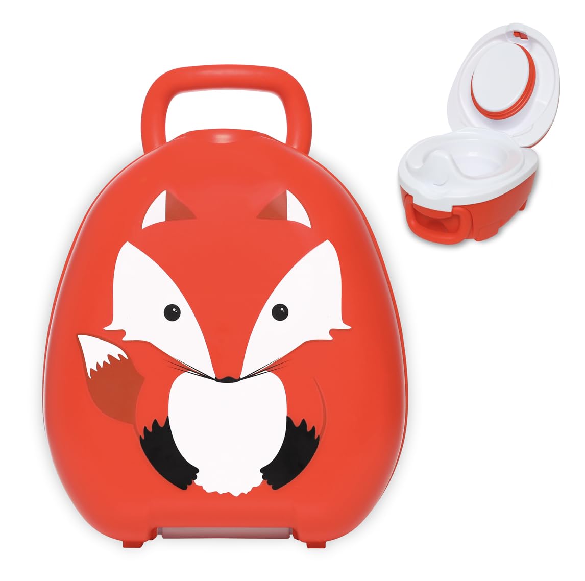 My Carry Potty - Fox Travel Potty, award-winning portable toilet seat for toddlers, that children can take with them everywhere.
