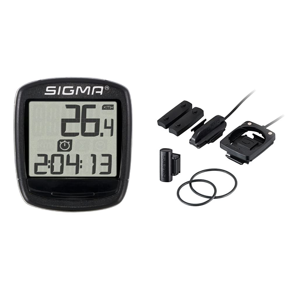 Sigma BC500 Computer, black, One Size & Sigma Sport accessory, cable kit for bracket 2032, Black