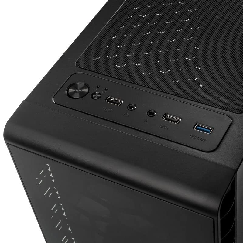 BEASTCOM Q3 Essential Gaming PC Set with AMD Ryzen 3 4X 4.00GHz, 4K Vega 6-Core Graphics, 16GB RAM, 256GB SSD + 1TB, 24" LED Monitor + Keyboard + Mouse + Mousepad, HDMI, WLAN, Windows 11 Pro