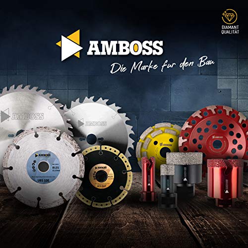 Anvil FFS 22 - Diamond cutting disc Ø 250 mm x 25.4 mm - Hard porcelain stoneware (up to 1.2 cm) / hard granite/slate/tiles/clay pipes/fiberglass | Segment height: 10 mm