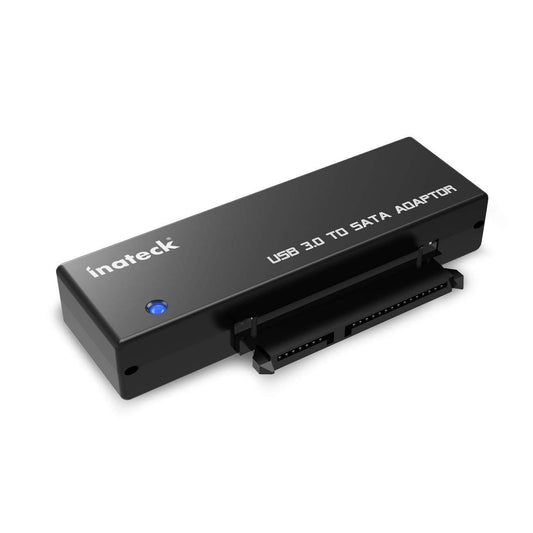 Inateck USB 3.0 to SATA Converter Adapter for 2.5/3.5 inch HDD SSD Drives with 12V 2A Power Supply.