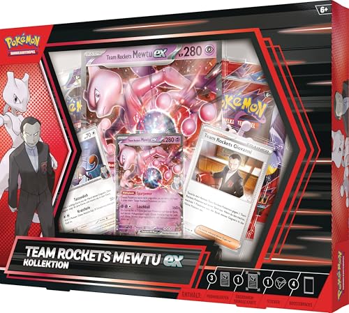 Pokémon trading card game: Team Rocket's Mewtwo-ex Collection (1 holographic promo card, 1 oversized holographic card & 4 booster packs)