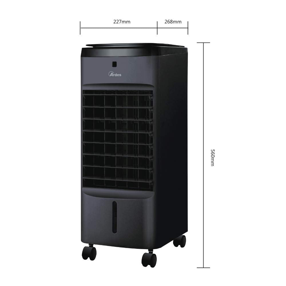 Ardes AR5AMR08 Penny humidifier with digital controls, timer, and remote control, 4L tank capacity, black