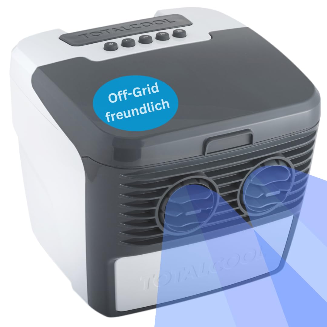 TOTALCOOL 3000 - Portable evaporative air cooler 12 V/24 V/AC - Caravan - Motorhome - Boating - Fishing