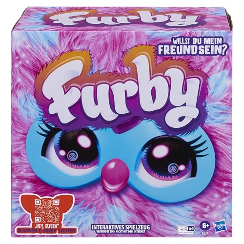 Furby (pink Interactive Plush Toy - Speaks German & Furbish, responds to voice, Dances & lights up - 5 game modes, 600+ reactions - Electronic toy for ages 6 and up.
