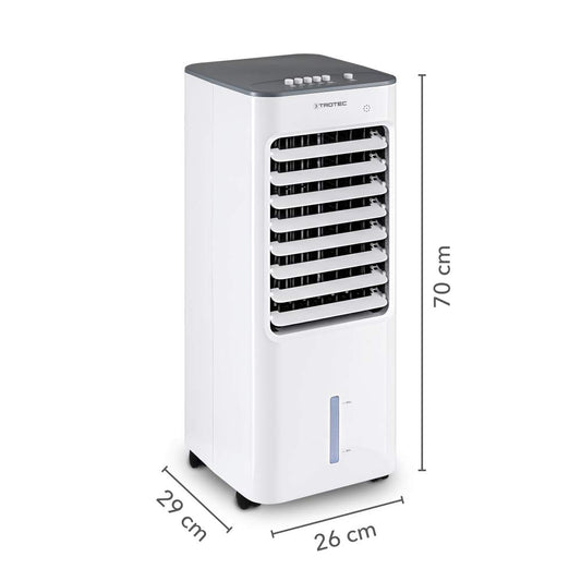 TROTEC PAE 21 Air cooler, portable 3 in 1 air conditioning unit, air cooler, air freshener, fan (3 fan speeds, quiet, swing function)