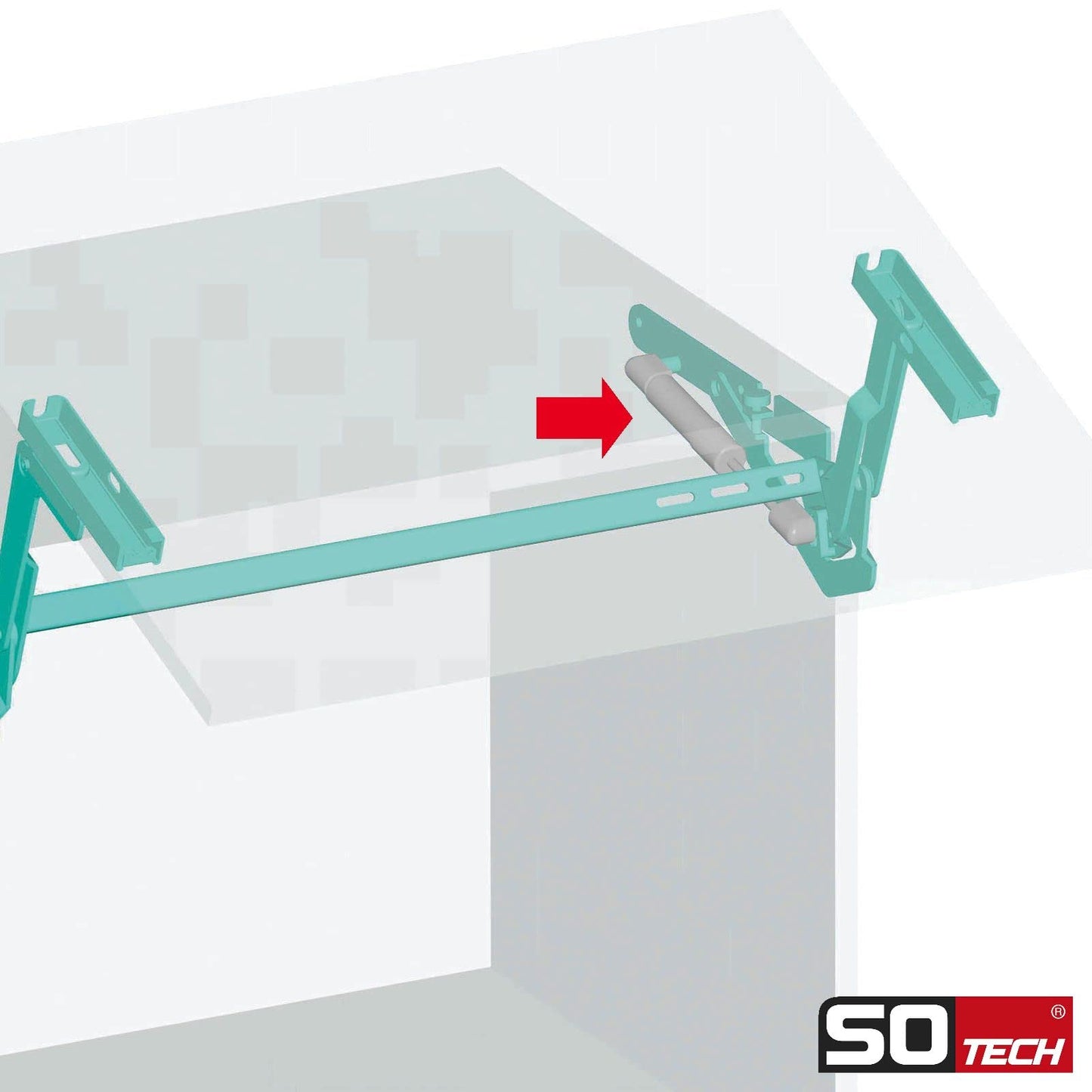 2 gas pressure dampers 250 N compression springs replacement part for KESSEBÖHMER Lift-o-Mat by SOTECH