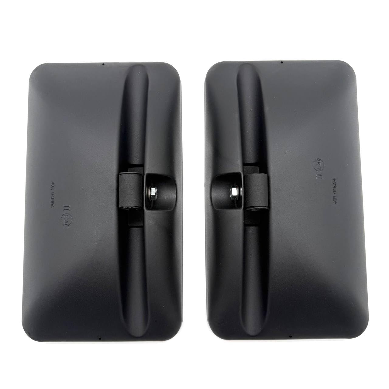 2x exterior mirrors 305x170 ø14-18 for tractor, truck, excavator with mirror holder and arm.