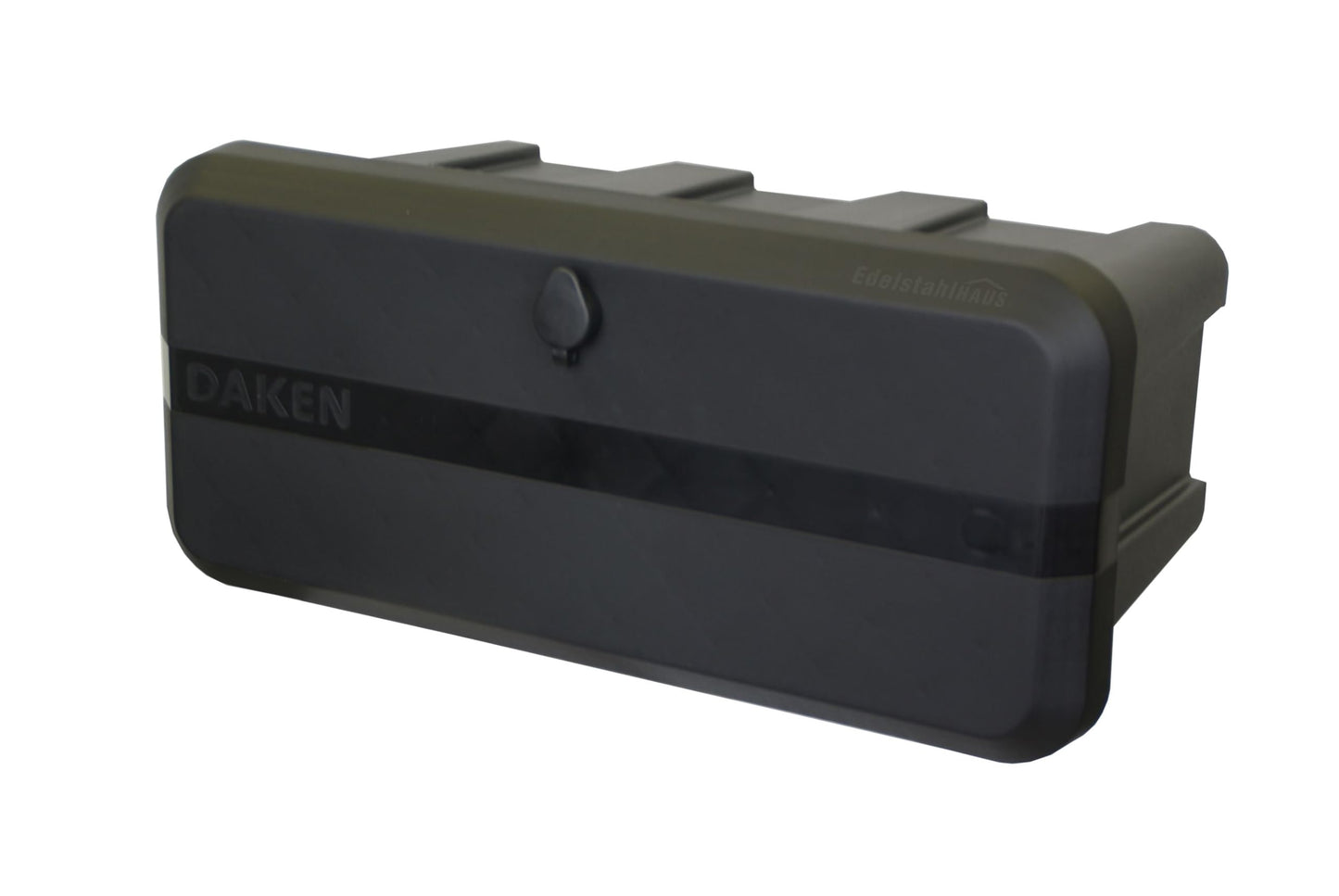 Deichselbox Daken Blackit Lite, tool box, strap box, trailer box, storage box, Daken B24-2 + mounting kit MON301, Edelstahlhaus GmbH.