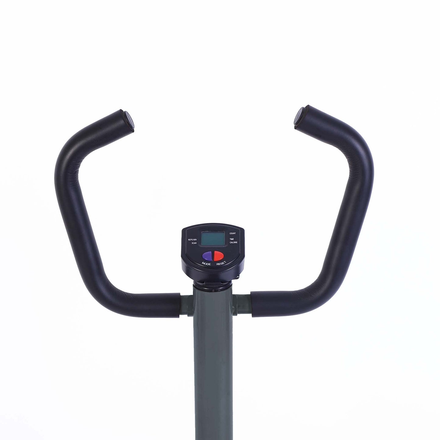 JOCCA Side Stepper with Support Bars, Home Trainer for Glutes Abdomen Legs, Digital Function Counter, Max Load 100 kg, Silver/Black