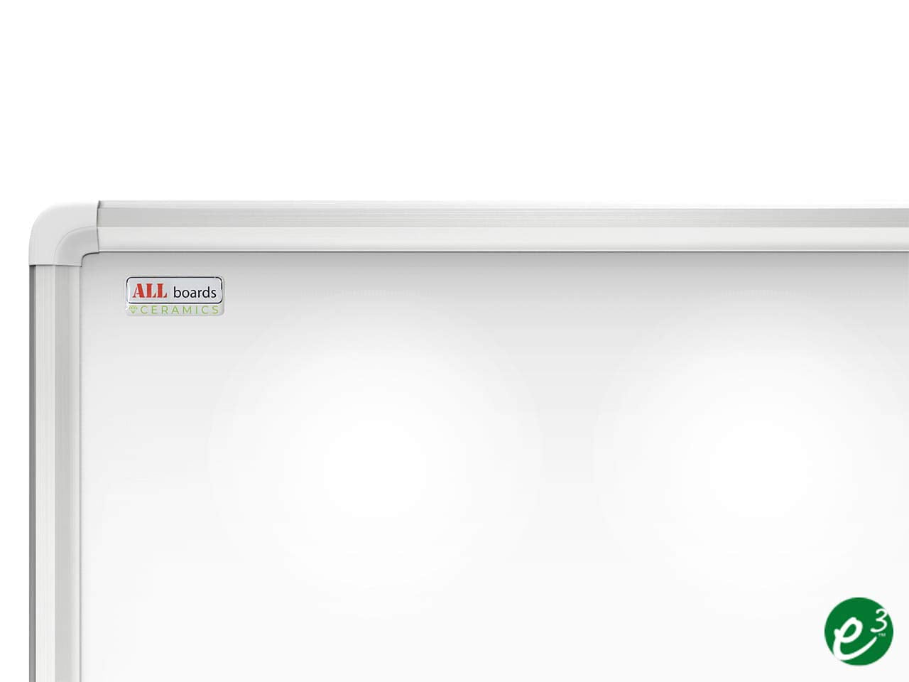 ALLboards Magnetic Whiteboard, Ceramic Enamel Surface 100x80cm with Aluminum Frame Premium EXPO, Dry Erase, Projection Screen