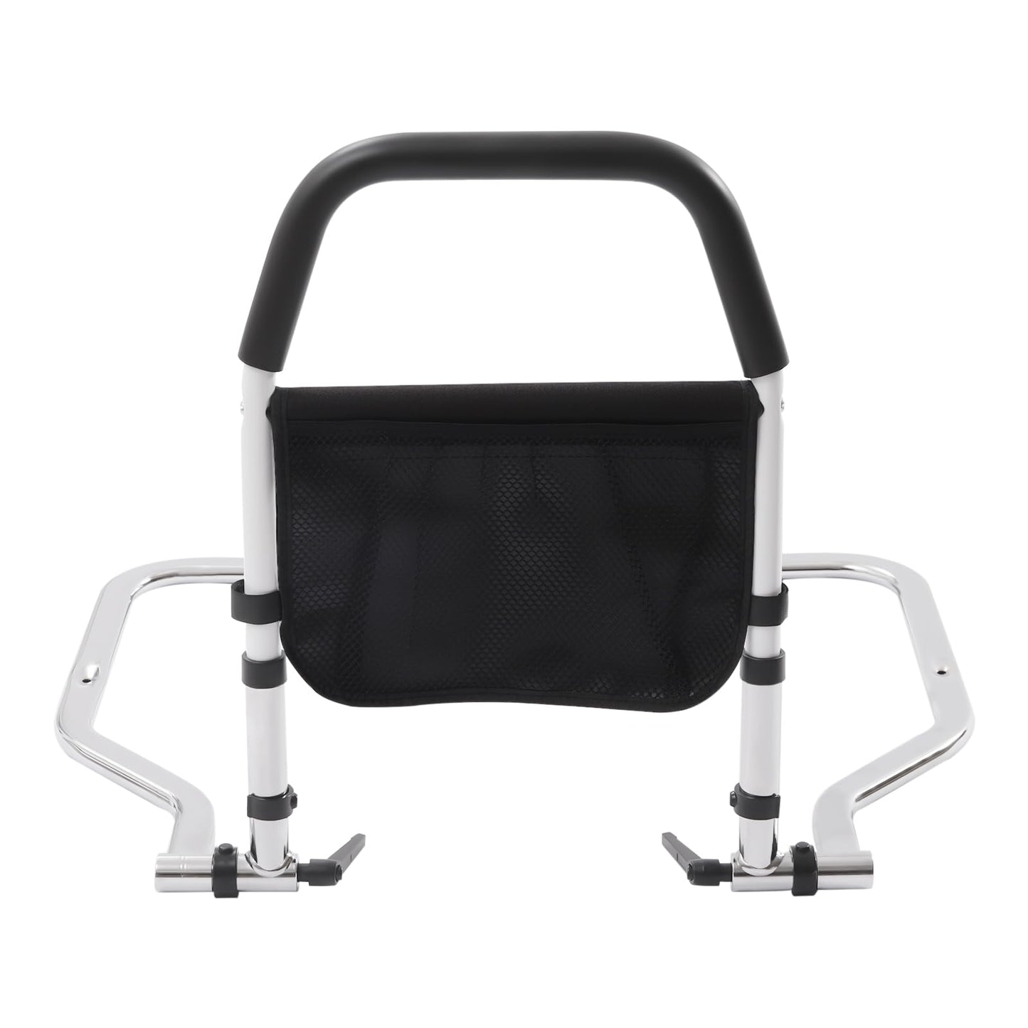 DCSYOG Bed Rail for Elderly, Bed Assist Rail Height Adjustable Bed Guard Handrail Foldable Support Bars Side Safety Rail with Organizer Bed Rail Guard for Seniors, Pregnant Women, and Disabled.