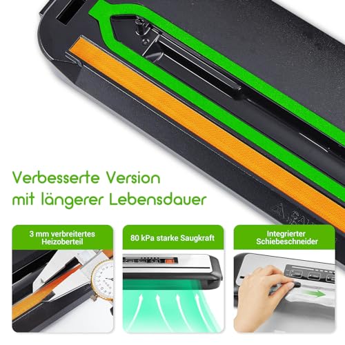 INKBIRD WiFi Sous Vide Cooker Set WiFi Sous Vide Stick ISV-200W + Vacuum Sealer INK-VS01, Sous Vide Cooker App Control 360° Circulation 0℃-90℃ Temperature, Vacuum Sealer with Built-in Cutter
