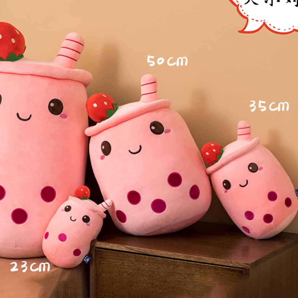 Bubble Tea plush toy, Boba plush pillow Creative Bubble Tea stuffed milk tea soft doll Tea cup cushion plush dolls Birthday gift children's toy Christmas gift, 50cm