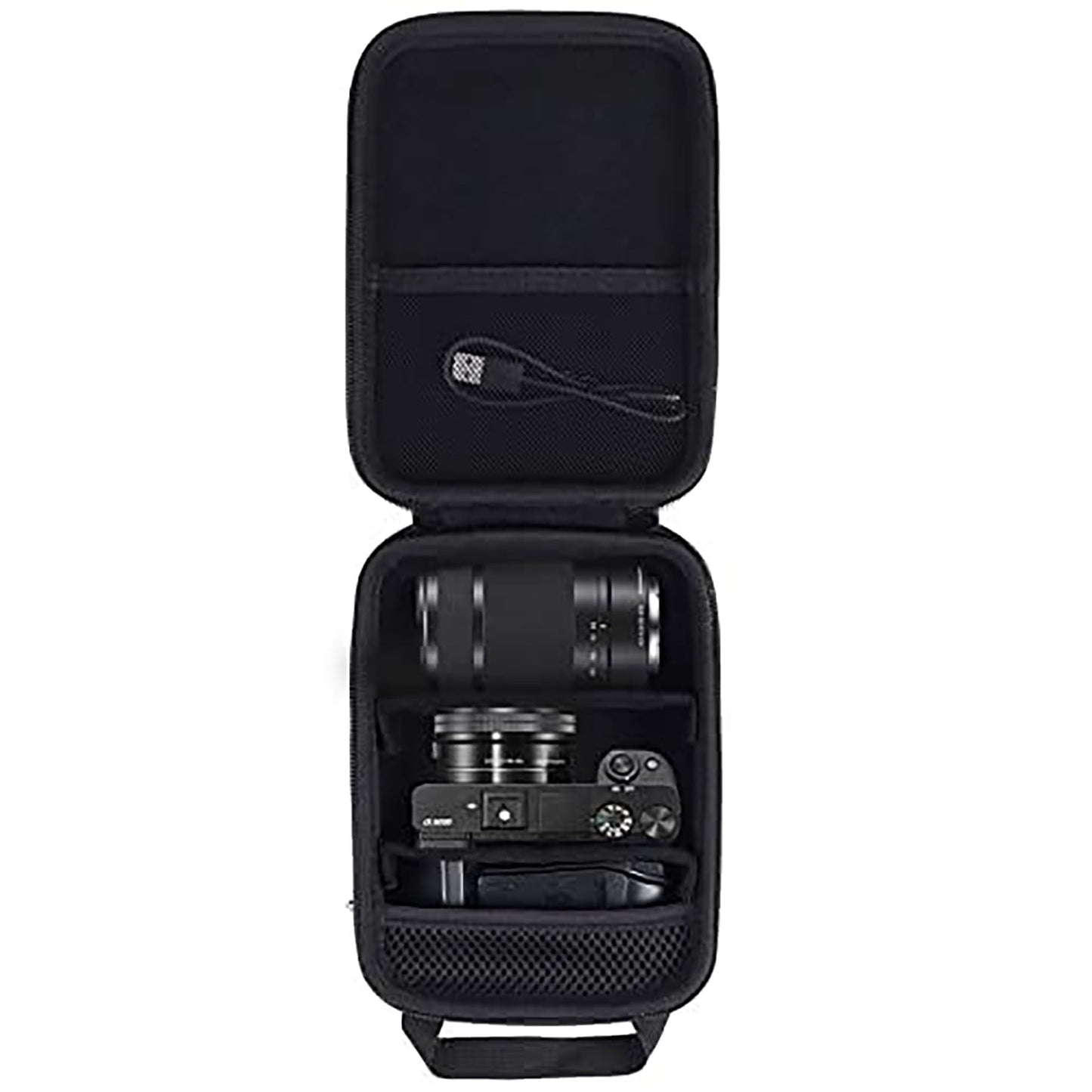 Aenllosi Hard Case Bag for Sony Alpha 6000 6300 6400 6500 6700 mirrorless camera, black (Case only)