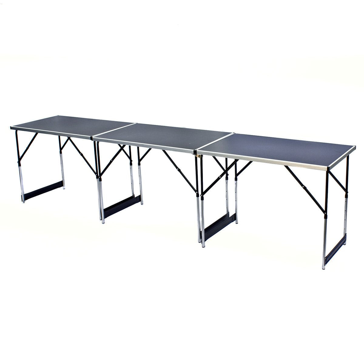 GOODS+GADGETS Folding Multifunction Table Multipurpose Camping Table Foldable Market Table Adjustable Wallpapering Table Side Table for camping in the garden for festivals markets and more.