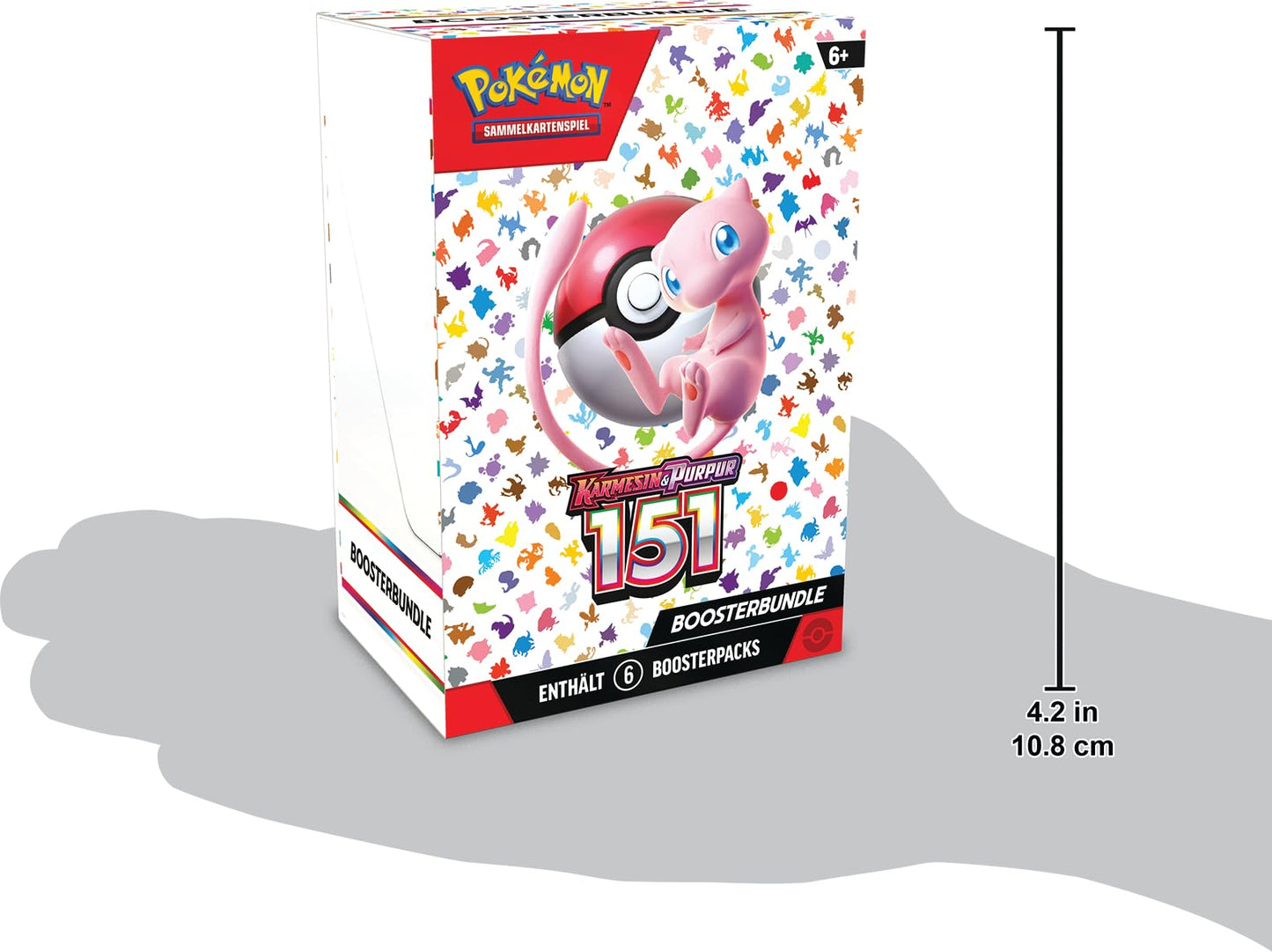 Pokémon Trading Card Game: Booster Bundle Crimson & Purple - 151 (6 Booster Packs)