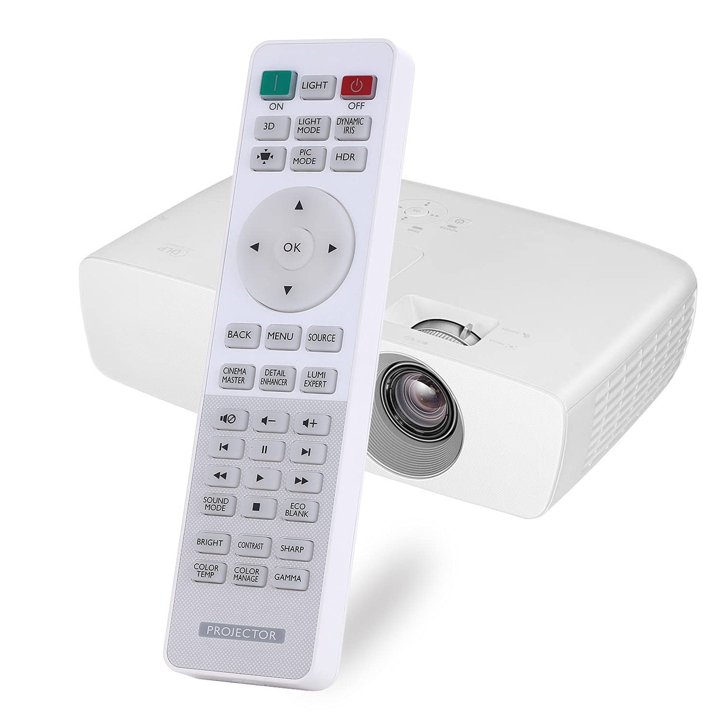 Aimdio RCV012 RCV015 remote control for BenQ W1090 TH683 W1070+ W2000 W2000+ W1110 HT1075 HT1085ST HT2150ST HT2050 MH684 TH670 W1075 W1080ST+ W1120 W3000 HT2550 W1700 TK800M projector.