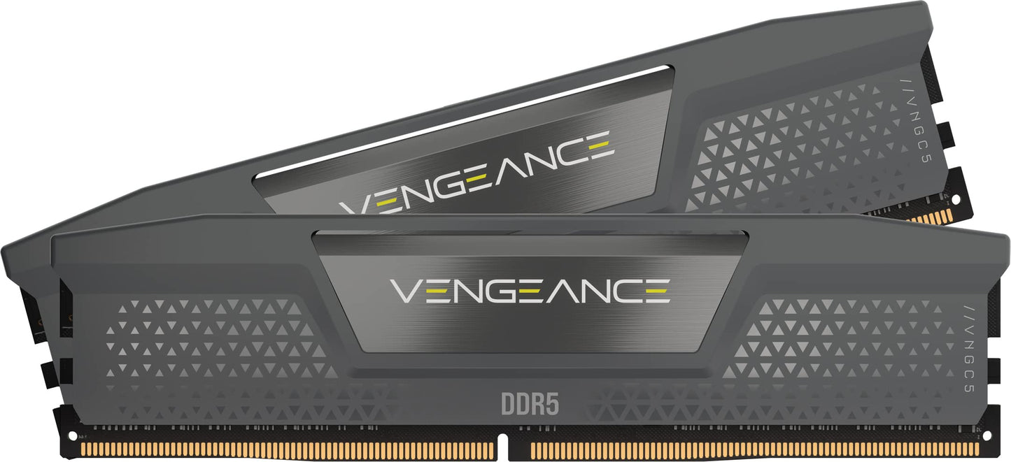 CORSAIR Vengeance DDR5 RAM 32GB (2x16GB) 6000MHz CL36-44-44-96 1.35V AMD Expo Intel XMP 3.0 Desktop Memory - Gray (CMK32GX5M2E6000Z36)