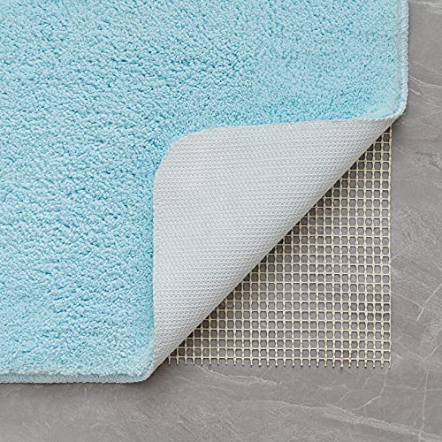 MIULEE Rug Bath Mat Bathroom Rug Non-Slip Washable Bath Mat Bedside Rug Absorbent Shower Mat Floor Mat for Living Room Bedroom Bathroom 70x120 cm Sky Blue