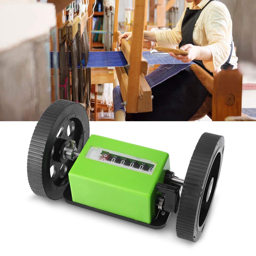 Meter counter Mechanical length roller counter Meter counter roller counter range 99999.9 meters Green