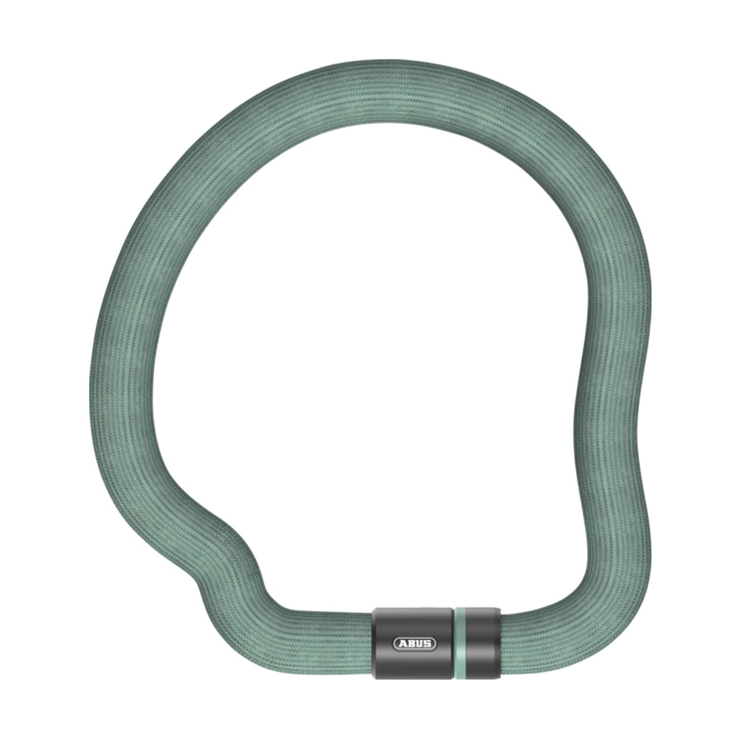 ABUS Chain Lock Goose Lock - flexible, noise-free bike lock made of hardened steel - 6 mm thick - 110 cm long - with key - Light green