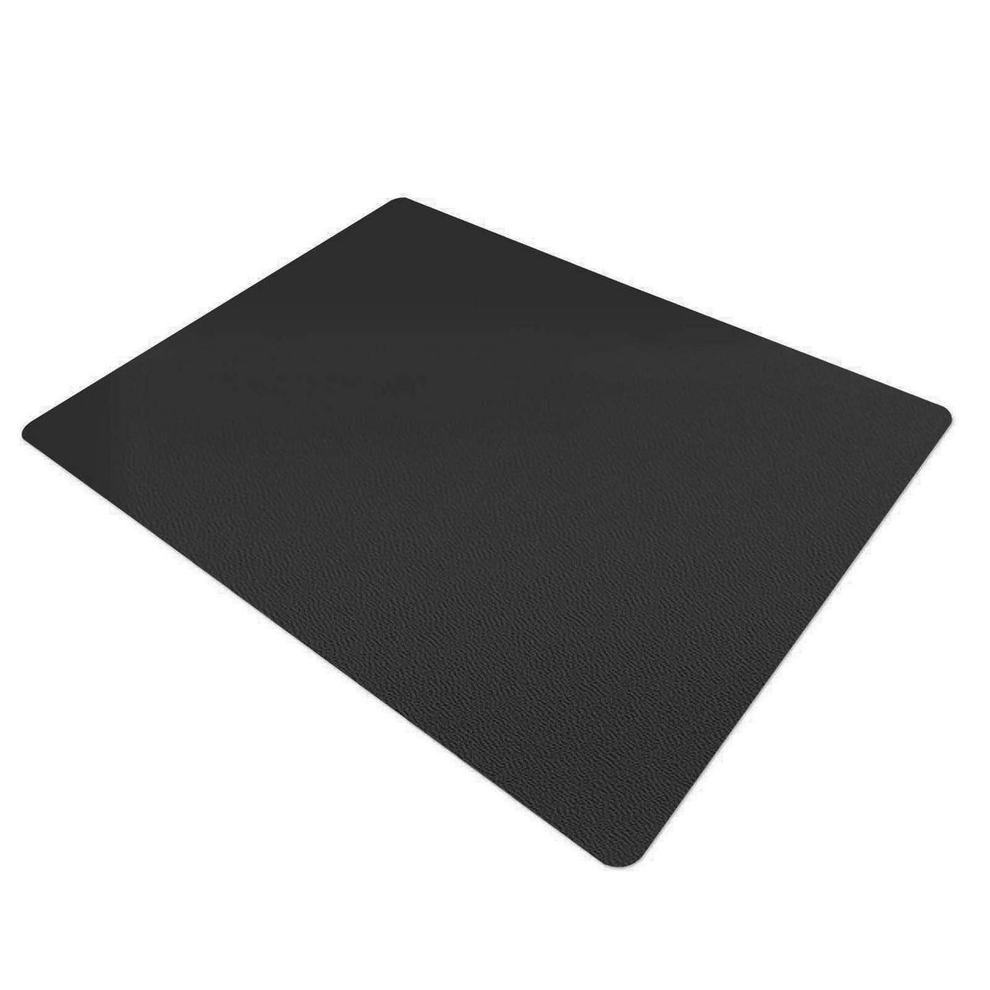 Floor protection mat for office chair, desk chair underlay transparent, desk pad protection mat, floor mats for office chairs, 114 x 200 cm for hard floors (Black)
