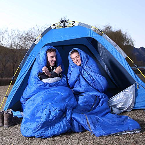 KingCamp Children's Sleeping Bag, Lightweight Warm Outdoor Blanket Sleeping Bags for Kids 3-4 Seasons for Camping Hiking with Carry Bag (Red R Zip, 165x70cm)