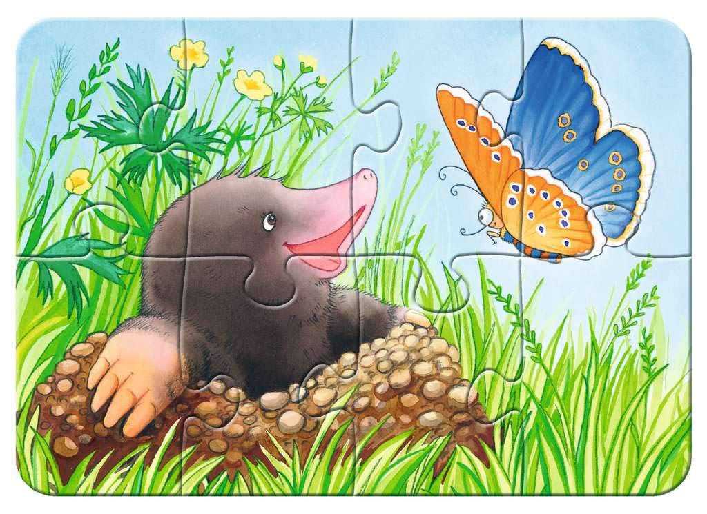 Ravensburger Children's Puzzle - 06954 At Work & Children's Puzzle - 06952 Cute Garden Inhabitants - My First Puzzle with 2,4,6,8 Pieces - Puzzle for Children aged 2 years and up