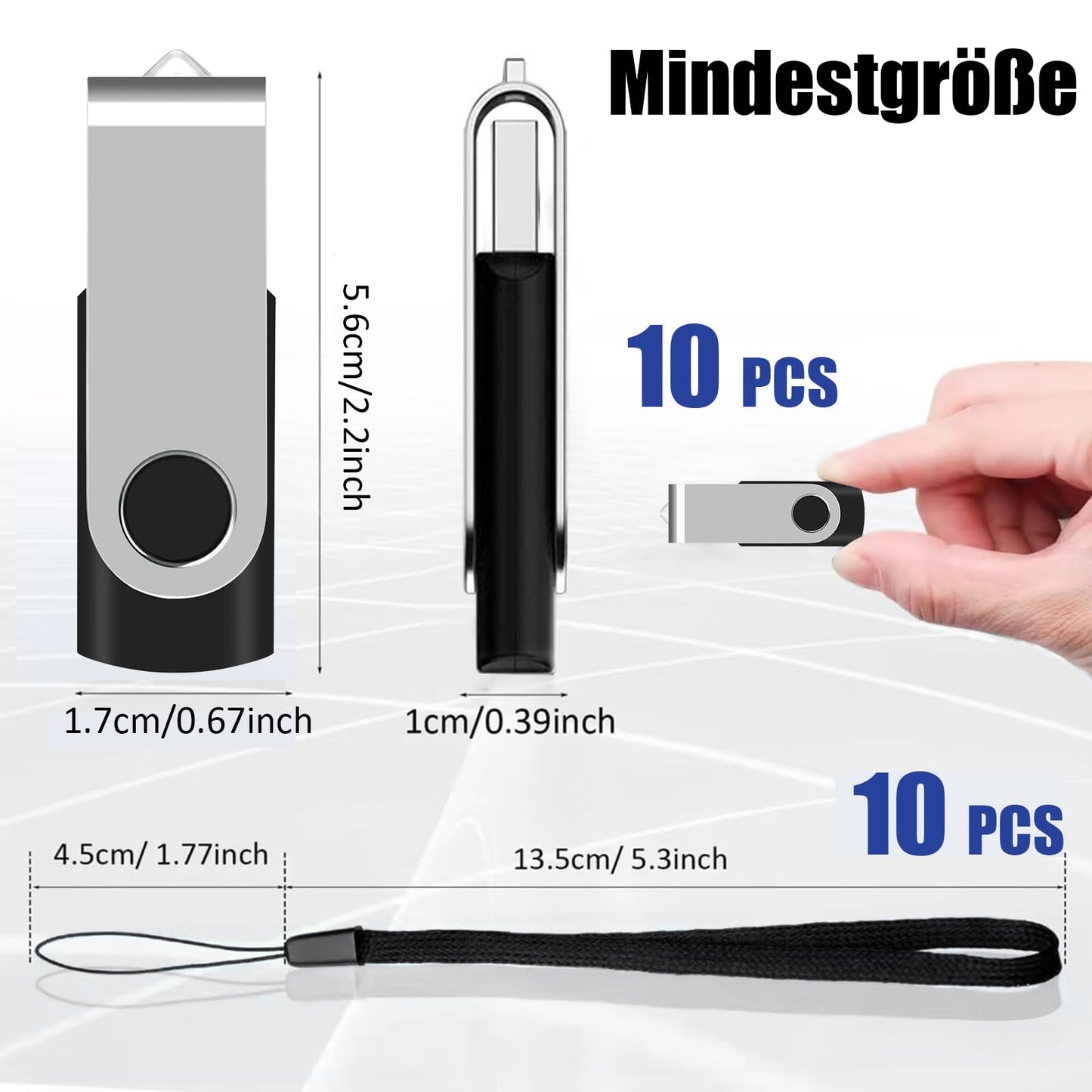 32GB USB Flash Drive 5 Pack Multicolor USB 2.0 Memory Stick USB Sticks Data Storage Multicolor
