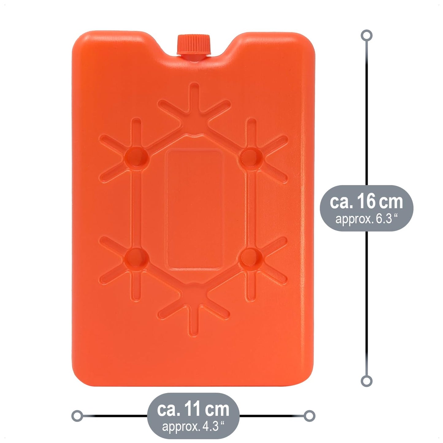 com-four® 8x Extra flat cooling ice pack - Space-saving and ideal for cool boxes and cooler bags - Cooling element in colorful colors (multicolored - 8 pieces - S)