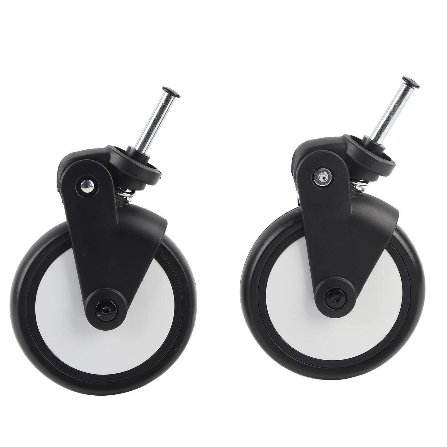 SPYMINNPOO stroller replacement wheels, rubber wheels replacement stroller rubber wheels rear/front wheels toddler stroller wheel universal for Yoya/Vovo Wheel strollers (one pair of front wheels)
