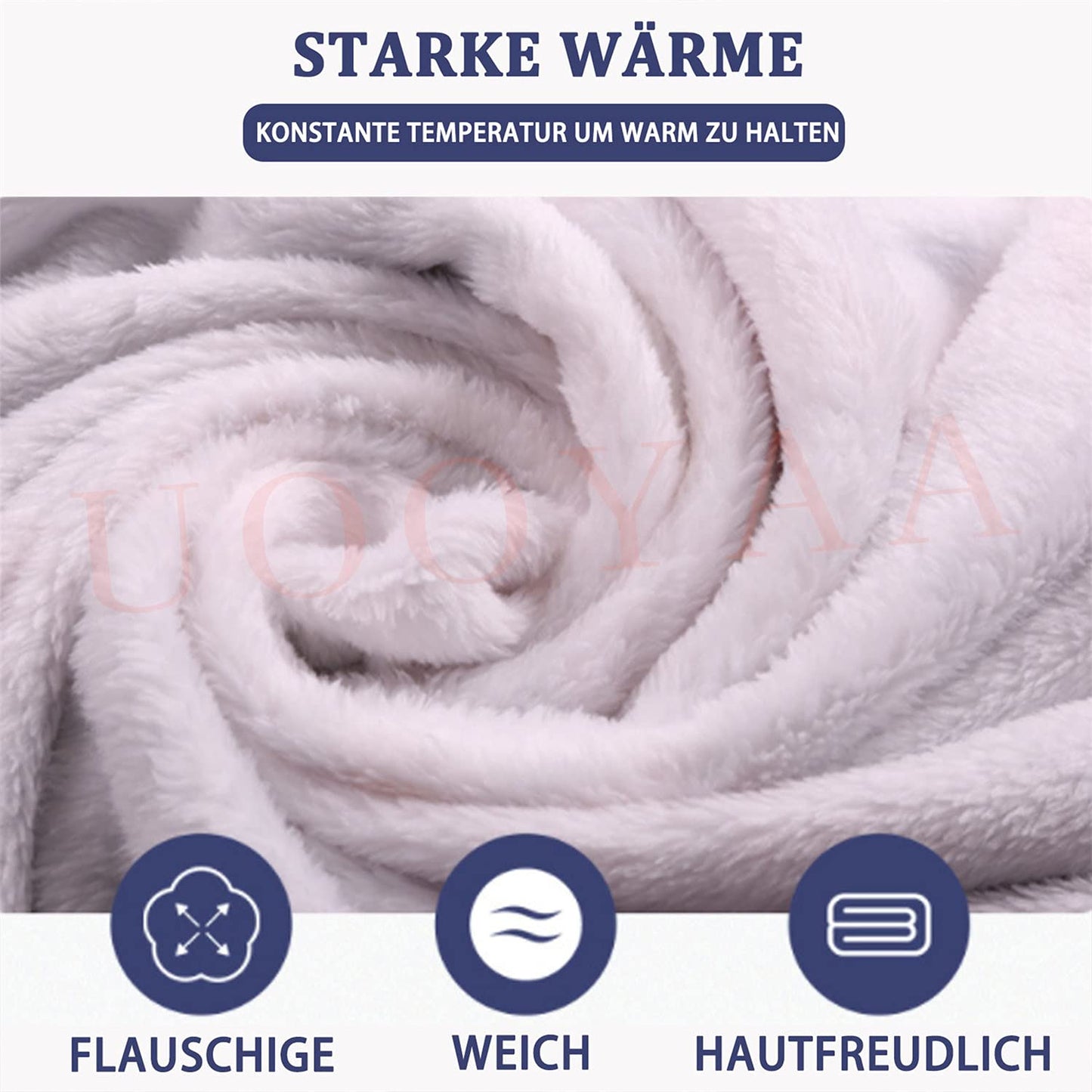 UOOYAA Personalized Blanket, Blanket for My Daughter in German, Mother to Daughter Letter Blanket, Positive Encouragement and Love Daughter Flannel Blanket.