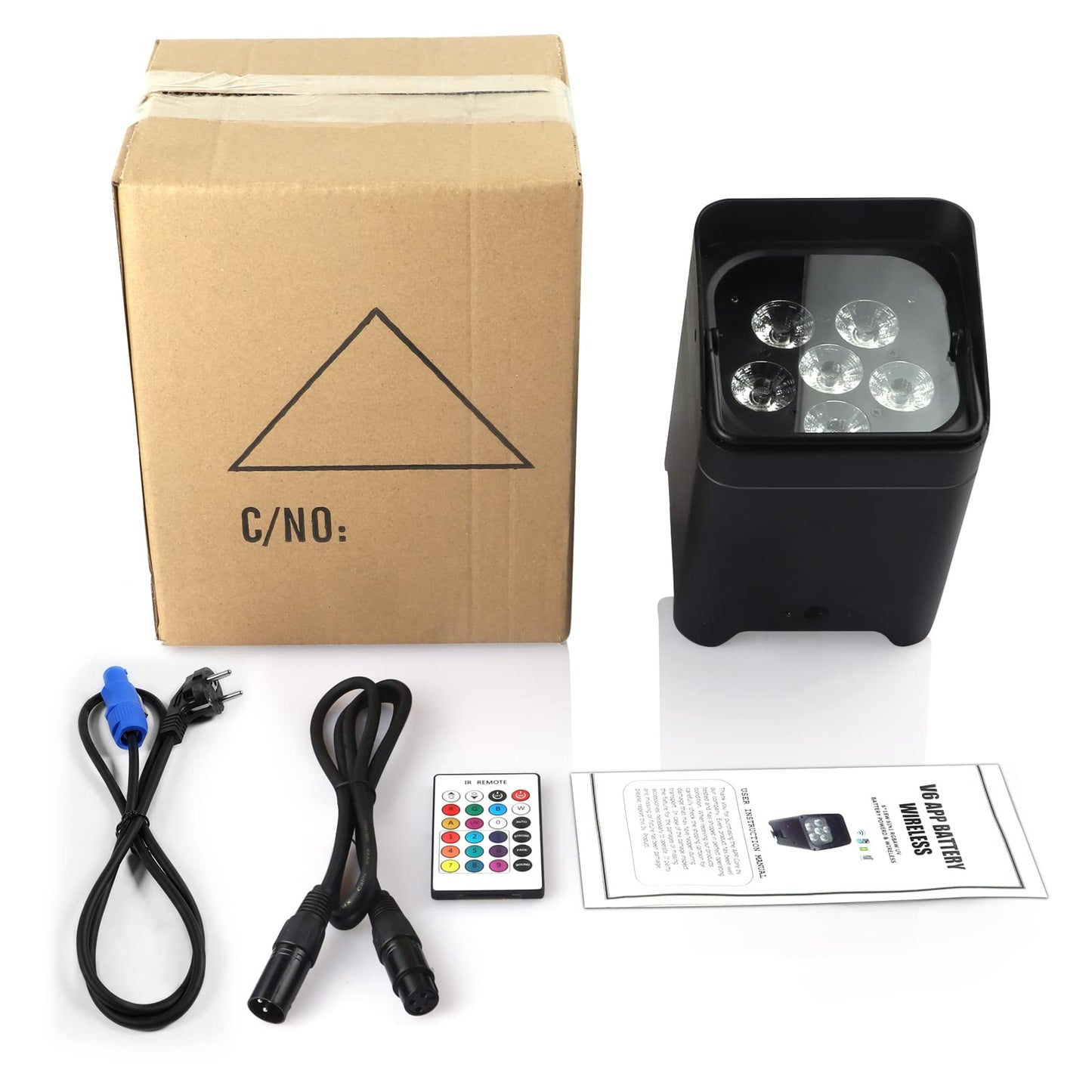PUZILOZA 4PCS 108W LED Par Lights Battery Powered with Bag via APP, RGBWA+UV DMX Built-in rechargeable 8800mAh battery Stage Light Uplight with Remote Control for DJ Bar KTV Wedding Birthday.