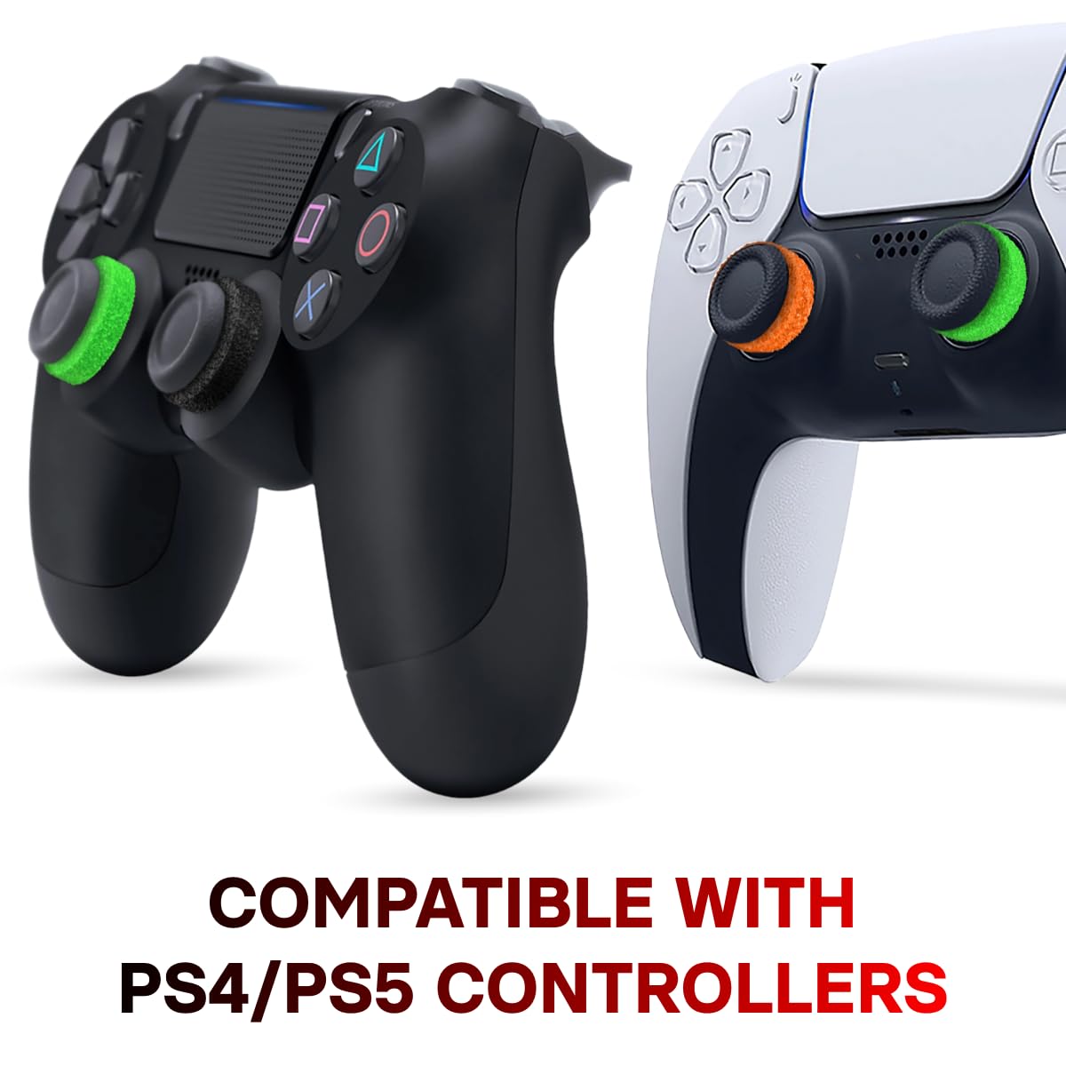 ProFPS PS5 Accessories / PS4 Accessories - 6X Precision Rings & 2X Mixed PS5 Sticks (Duo Pack) - Enhance Aim Assist & Thumbstick Movement with PS5 Controller Accessories - PS5 Accessories & PlayStation Accessories