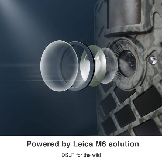 WingHome 630 wildlife camera, trail camera, deer hunting surveillance camera, accessory with Leica M6, 0.4s trigger time, farmer exploration-activated night vision, waterproof IP66.