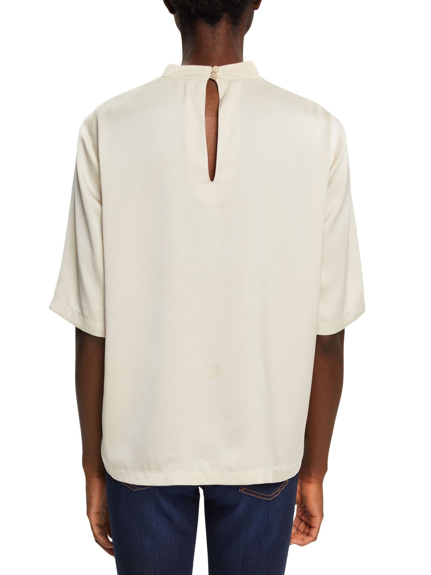 ESPRIT Women's 013EE1F303 Blouse, 260/LIGHT Taupe, S