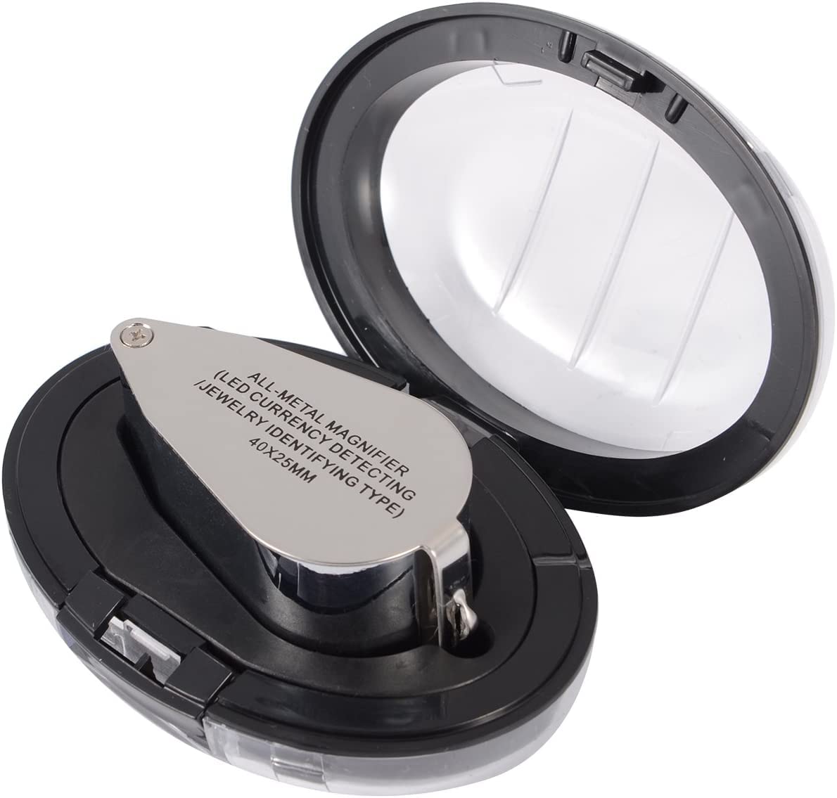 40x illuminated jewelry loupe with LED light (LED currency detection/jewelry identification)