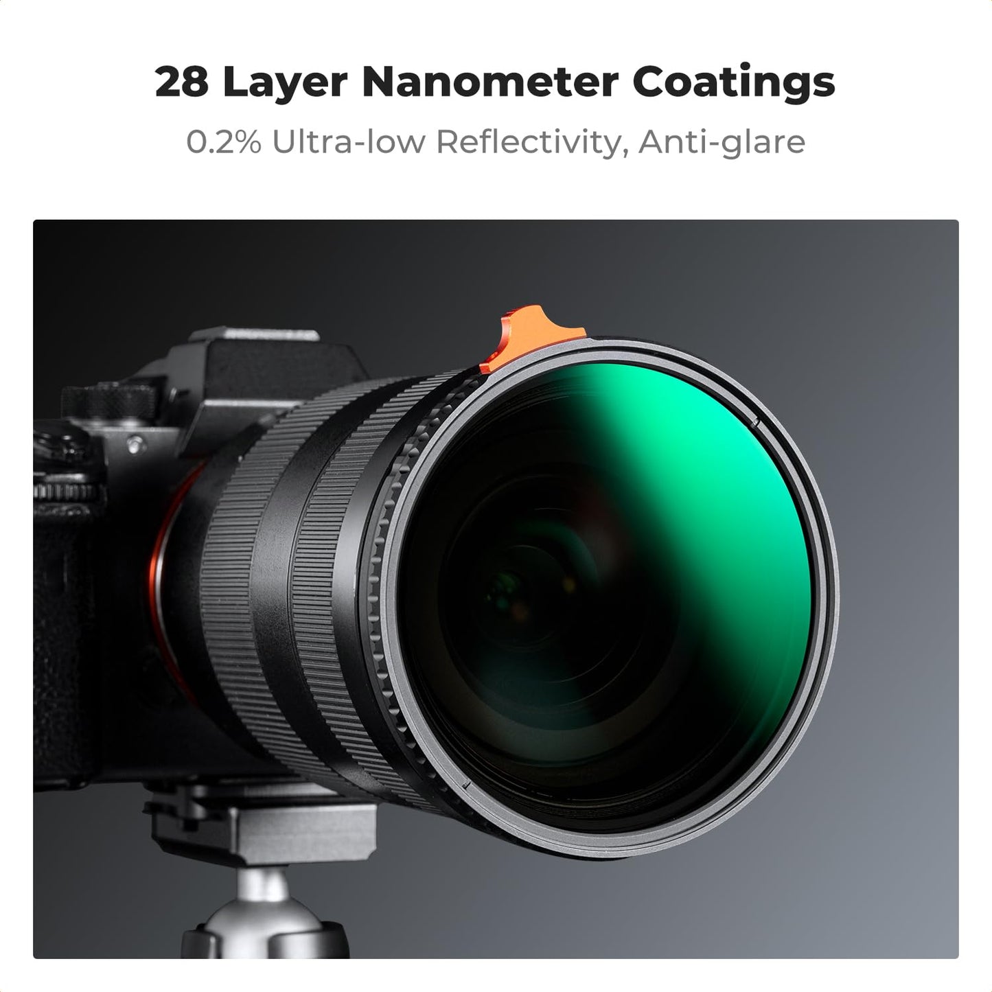 K&F Concept Nano-X 95mm ND Filter Variable Neutral Density Filter ND2-400 (1-9 Stop) Vario ND Filter with Filter Pouch