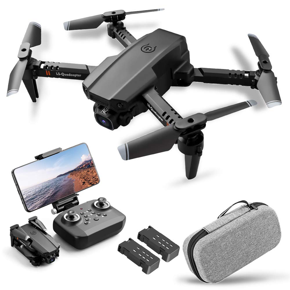 Goolsky Drone with Camera 4K, Drone Dual Camera Track Flight Gravity Sensor Gesture Photo Video Altitude Hold Headless Mode RC Quadcopter for Adults Kids