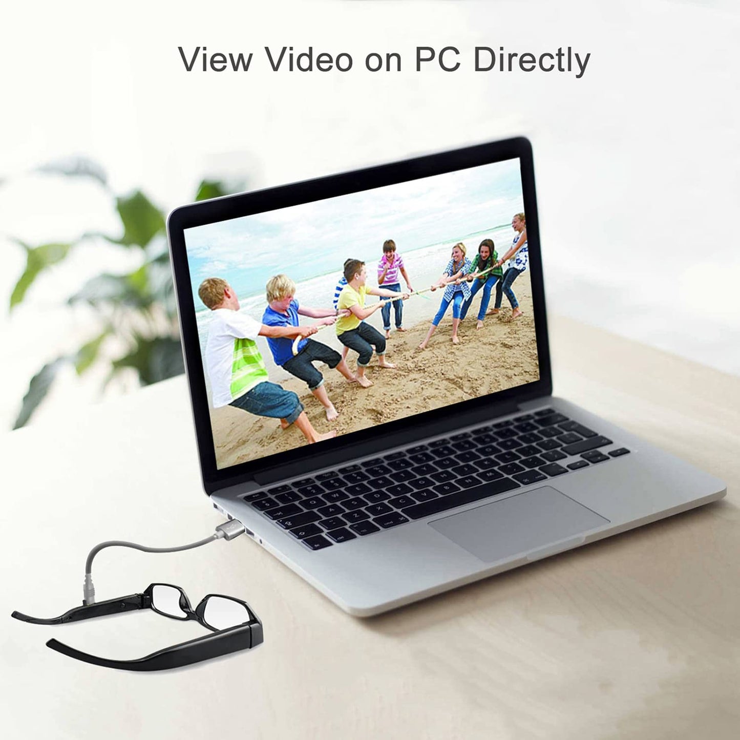 Spy camera glasses with video digital camcorder, supports TF card up to 32GB, fashionable 1080p glasses with hidden camera, portable video recorder.
