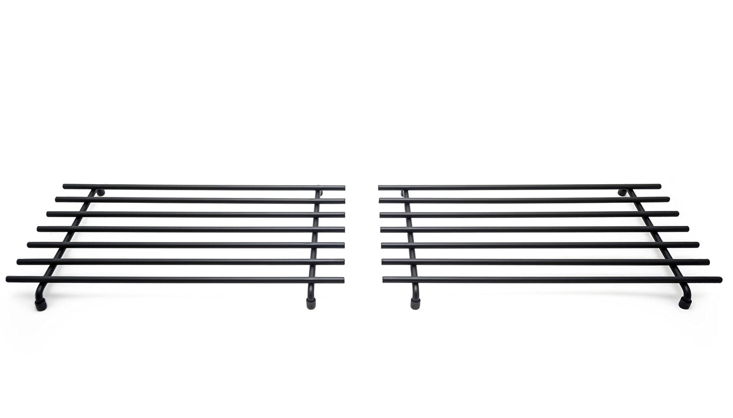 simplywire - Coasters - 2 pack - Heat resistant - Kitchen worktop protection - Large - Black