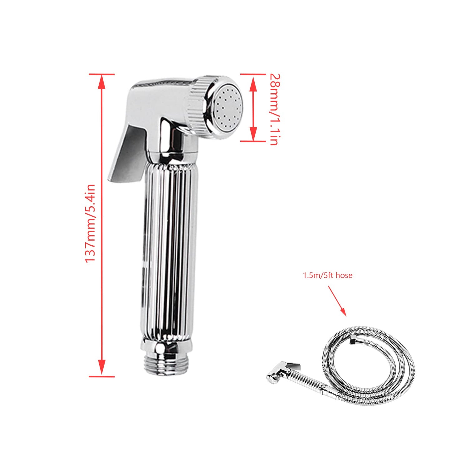 RV Shower Head Kit, water-saving high-pressure shower head with waterproof copper camping shower, 1.5m hose, and bracket for caravan yacht camper.