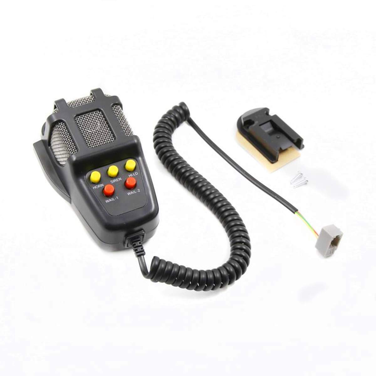 YIYIDA car horn with microphone PA speaker system electric horn emergency speaker car siren sound speaker vehicle horn loud suitable for any 12V truck car boat etc.