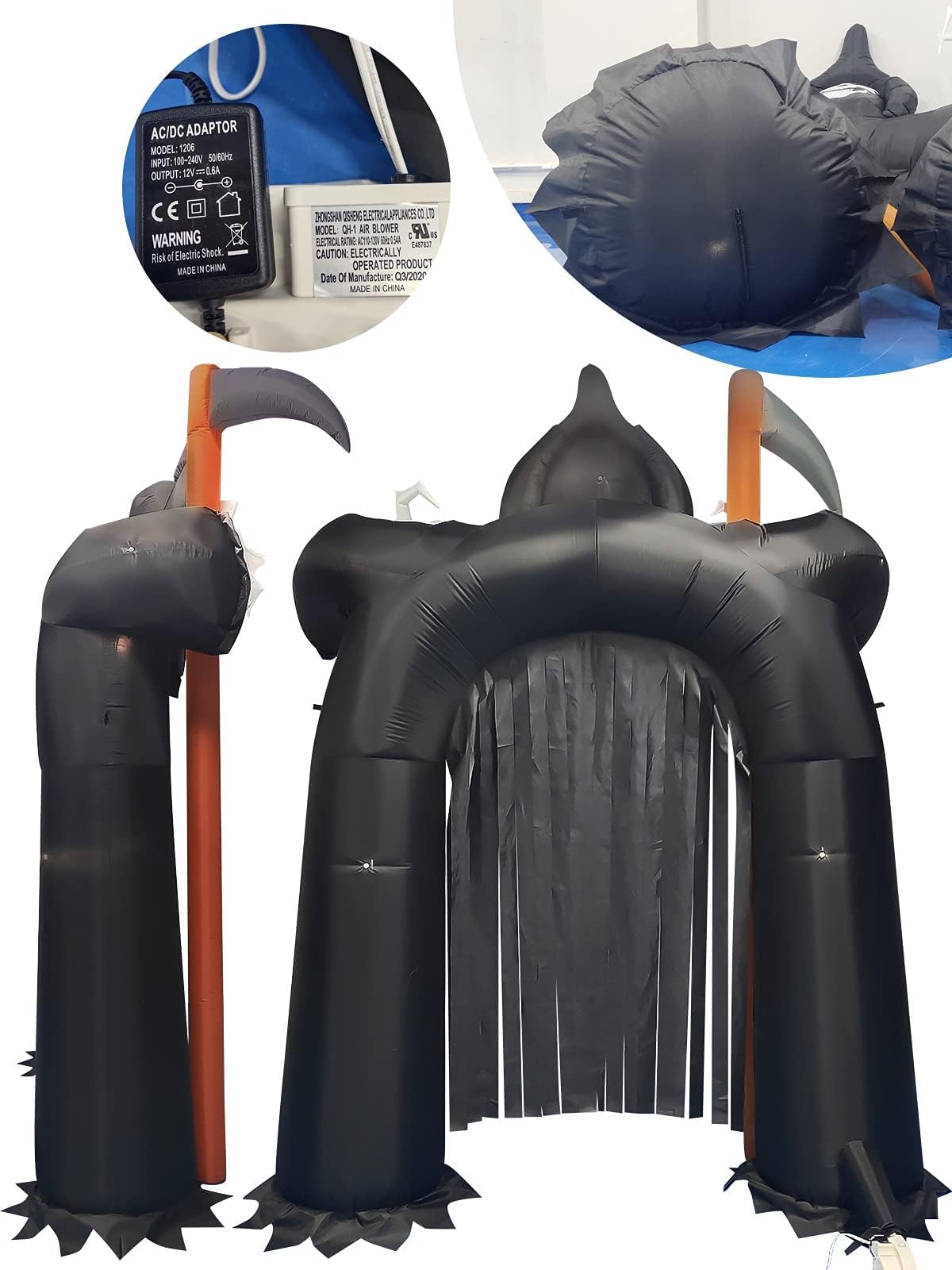 EBANKU Halloween Inflatable Arch, Halloween Decoration, 10.26ft Inflatable Arch, Outdoor Party Decoration for Home and Garden