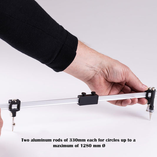 Aristo AH59000 Beam compass (for circles with diameters up to 1280 mm, including accessories)