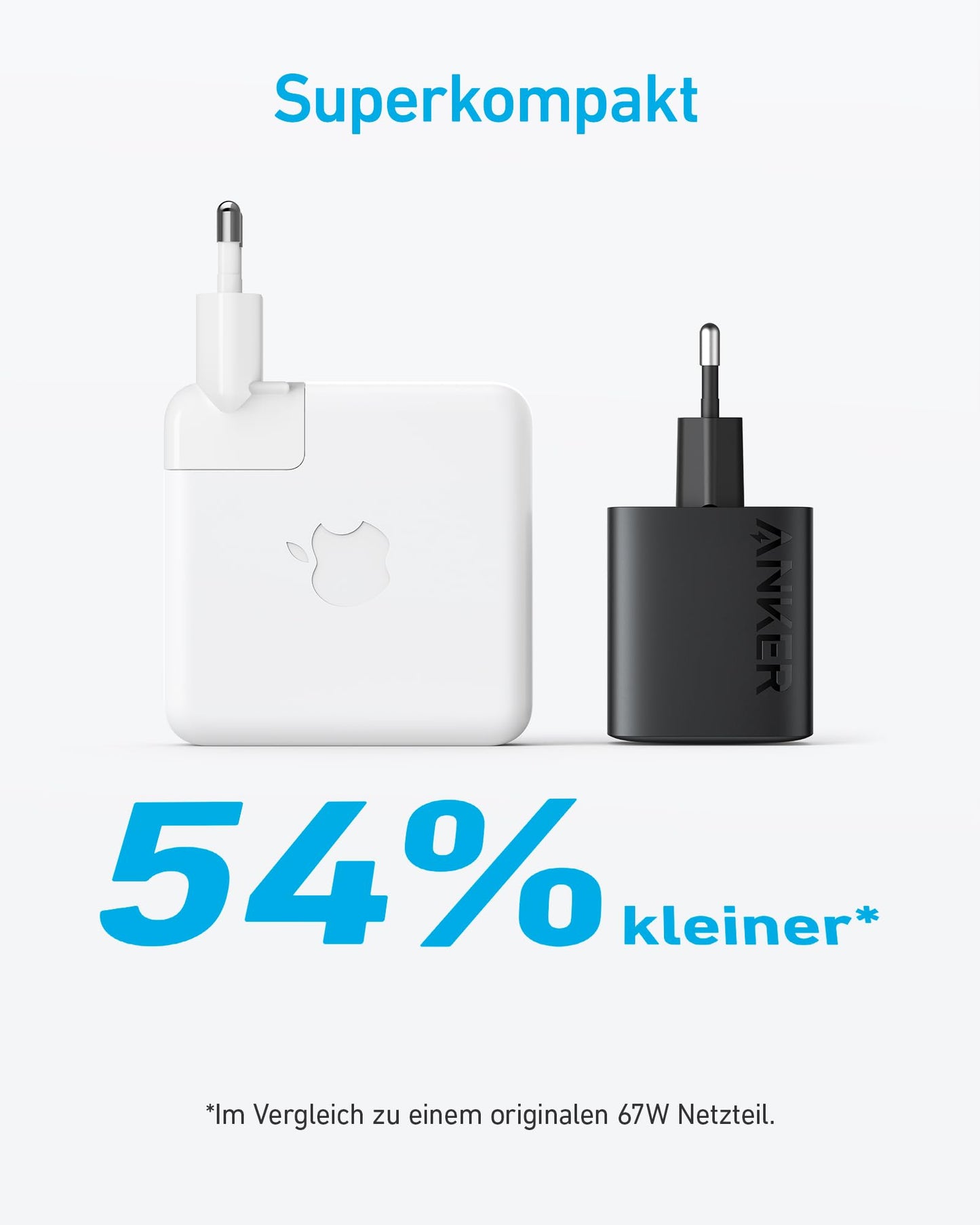 67W USB-C Charger, Anker PowerPort III 315W, for MacBook Pro/Air, iPhone 17/16/15, iPad, Galaxy, Pixel, AirPods.